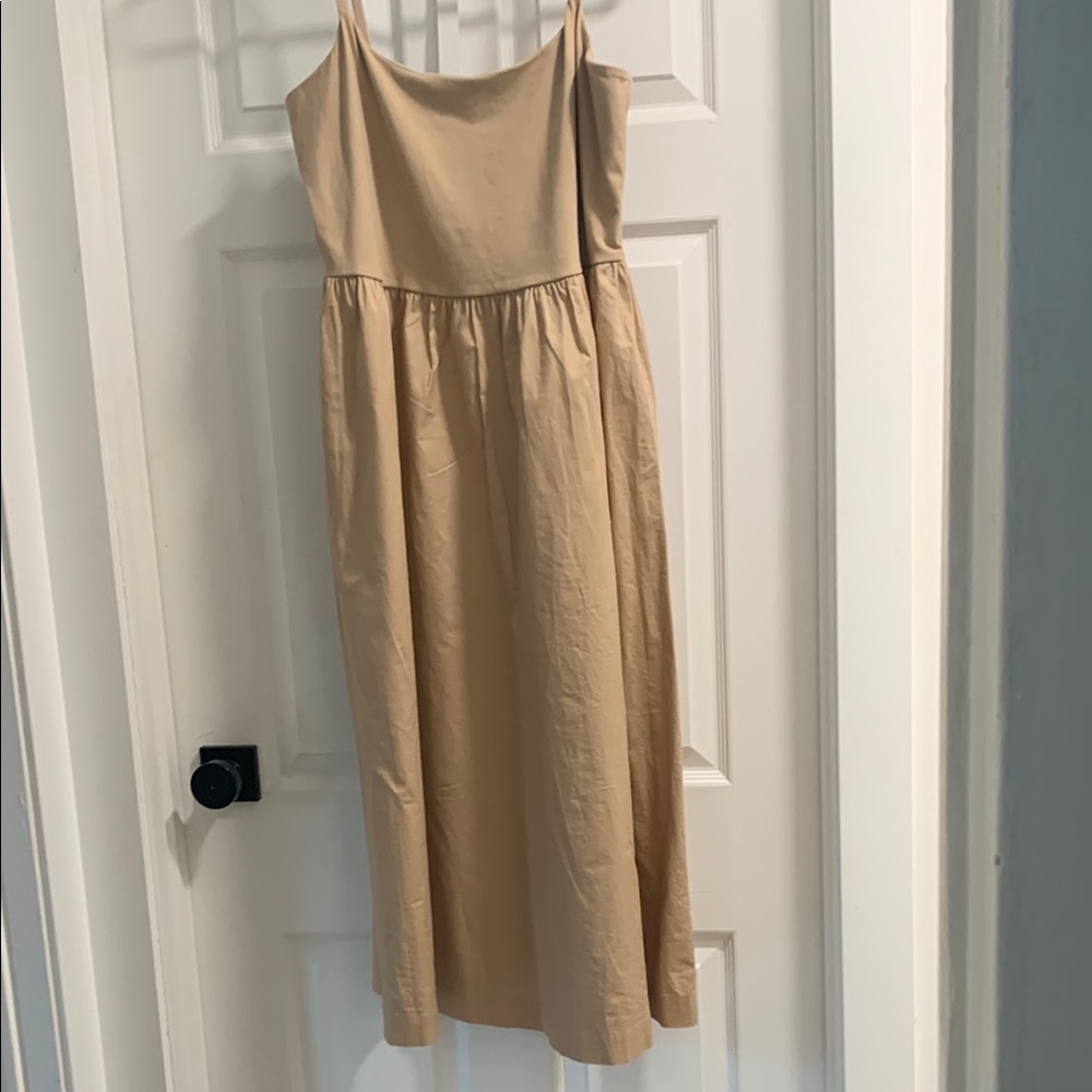 Old Navy Tan Sleeveless Midi Sundress